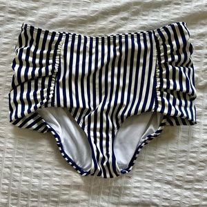 Lime Ricki size Large high-waisted, full coverage bikini bottom